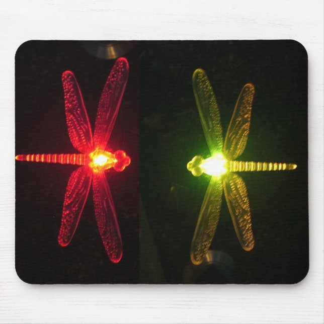 Glowing Dragonflies Mouse Pad (Front)