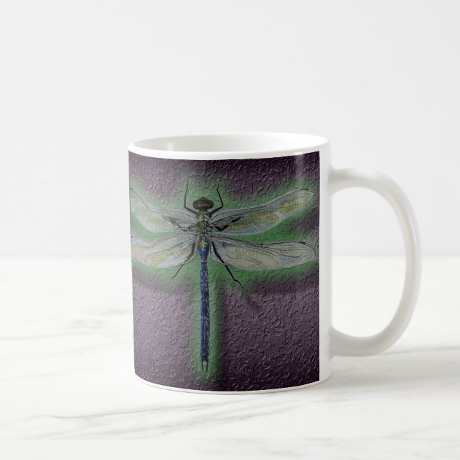 Glowing Dragonfly Coffee Cup Mug (Right)
