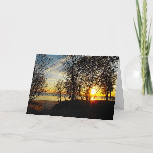 Glowing Embers Greeting Card (Front)