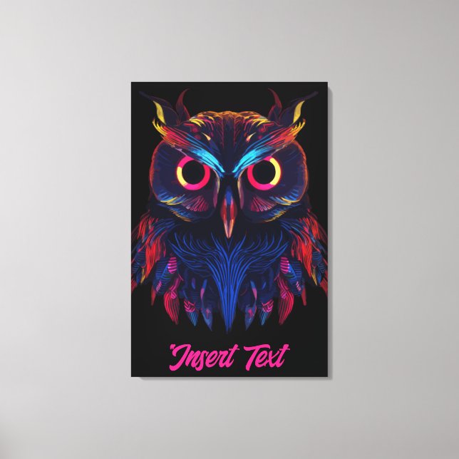 Glowing eyes canvas print (Front)