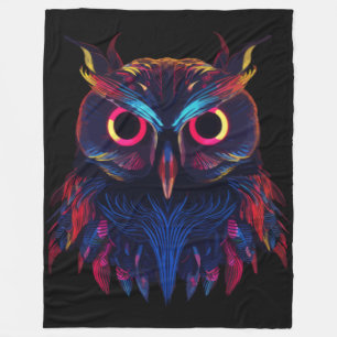 Glowing eyes fleece blanket