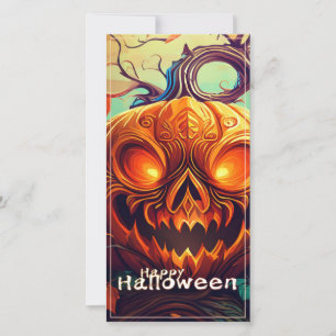 Glowing Eyes Jack-o-Lantern Halloween Art
