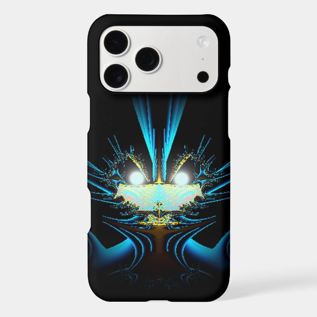 Glowing Eyes Luminous Blue Creature  (Back)