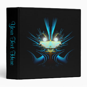 Glowing Eyes Luminous Blue Creature  Binder