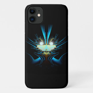 Glowing Eyes Luminous Blue Creature iPhone 11 Case