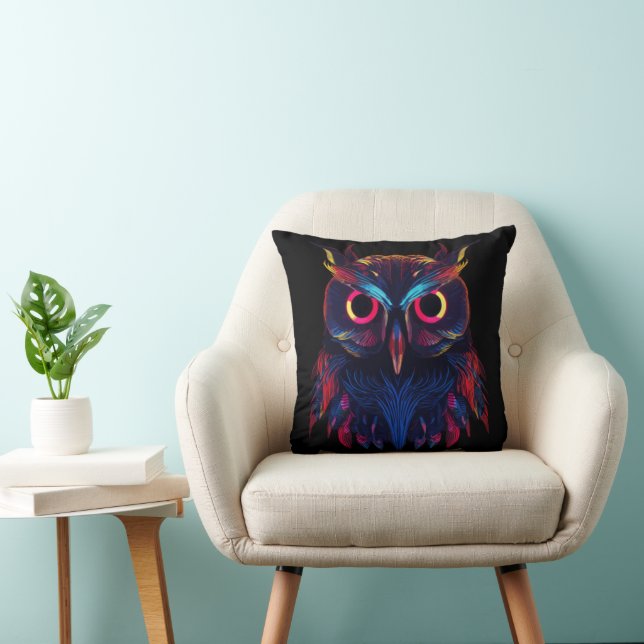 Glowing eyes throw pillow (Chair)