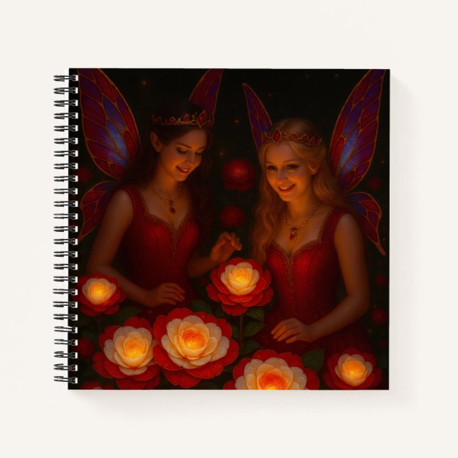Glowing Fairies and Luminous Roses Art Journal (Devant)