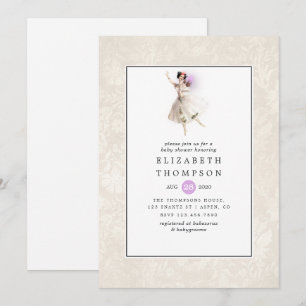 Glowing Fairy Baby Shower Invitation