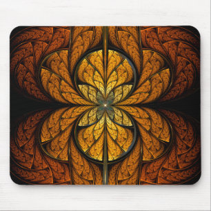 Glowing Feathers fractal art Mouse Pad