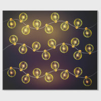 Glowing festive string lights