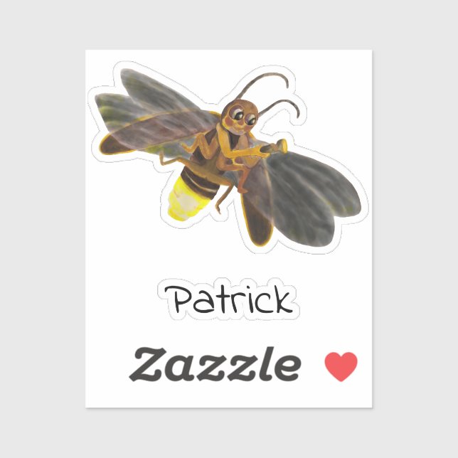 Glowing Firefly Lampyridae Personalized (Sheet)