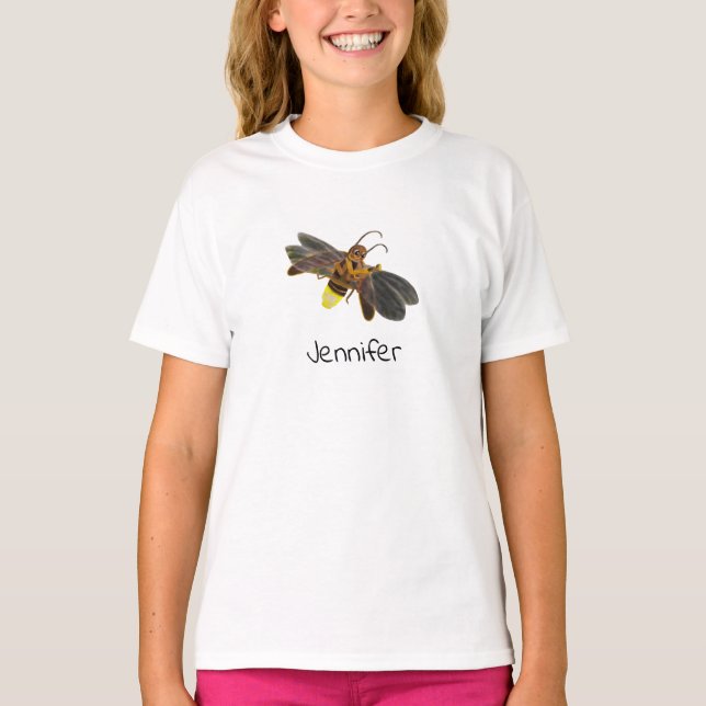 Glowing Firefly Lampyridae Personalized T-Shirt (Front)