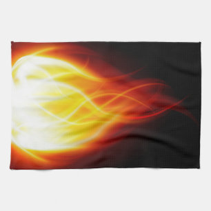 Glowing Flames All-Over Print Apron Kitchen Towel