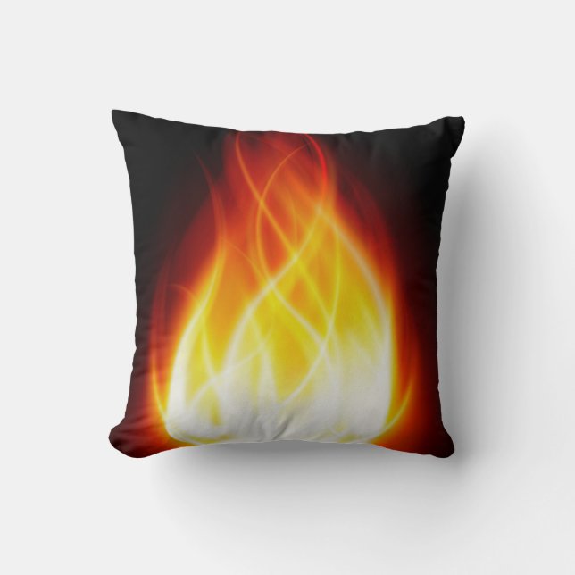 Glowing Flames iPhone / iPad case Throw Pillow (Front)