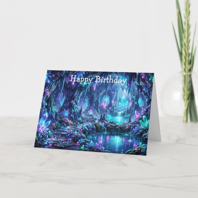 Glowing Forest with Lake Card (Front)