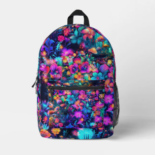 Glowing Garden Printed Backpack