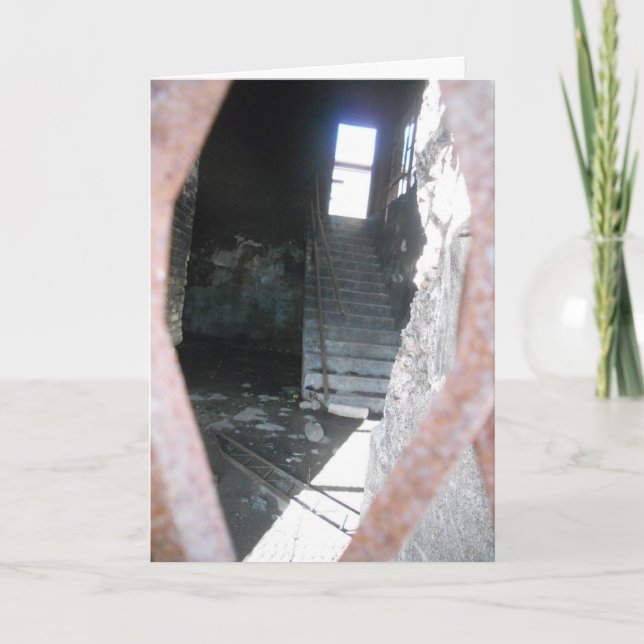 "Glowing Gated Doorway" Get Well Card (Front)