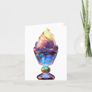 Glowing Goblet Ice Cream Sundae Thank You Card