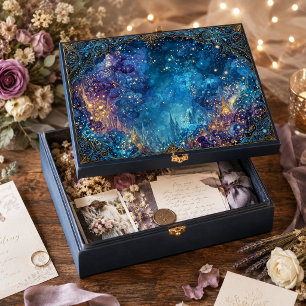 Glowing Gold Celestial Nebula Swirl Tissue Paper