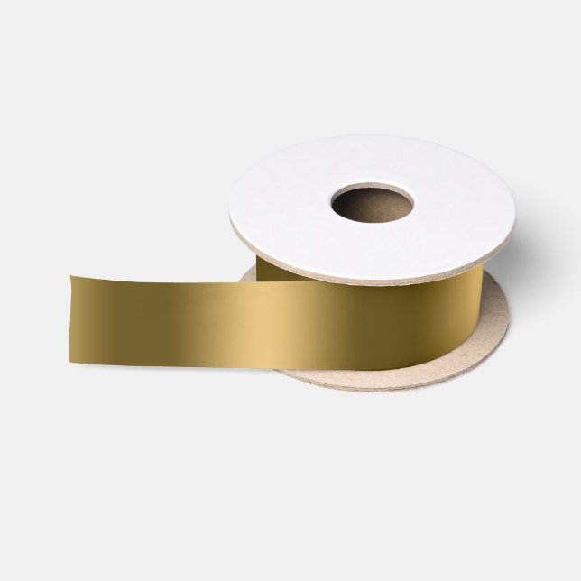 Glowing Gold Elegance Satin Ribbon (Spool)