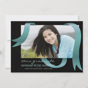 Glowing Graduate Photo Invitation