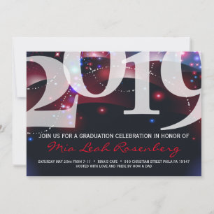 Glowing Graduation Invitation Class of 2019
