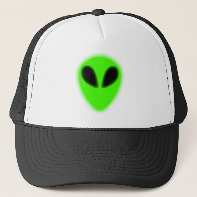 Glowing Green Alien Hat (Front)