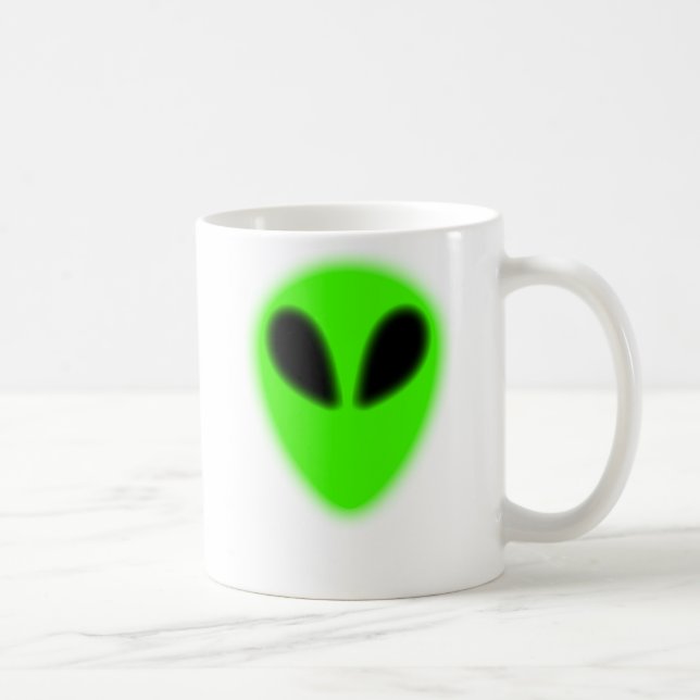Glowing Green Alien Mug (Right)