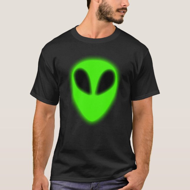 Glowing Green Alien T-Shirt (Front)