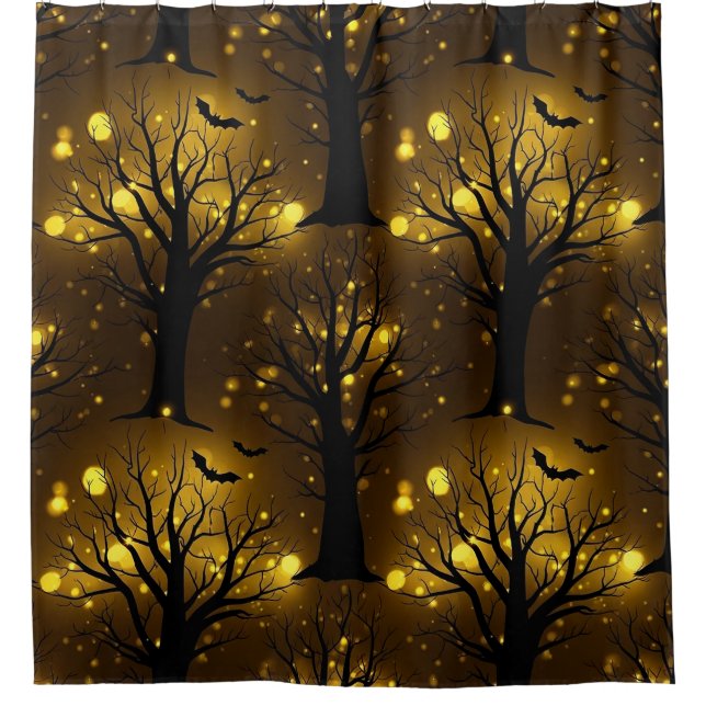 Glowing Haunted Forest Bokeh - Night Trees (Front)
