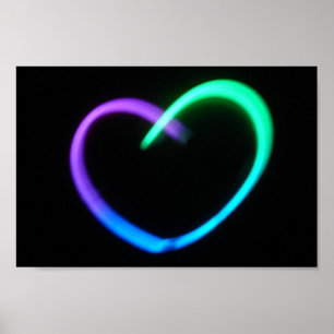 Glowing Heart Poster