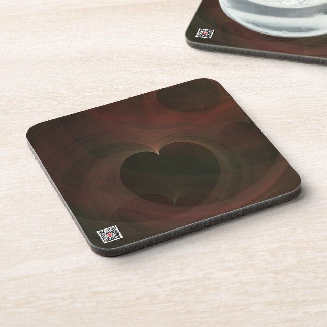 Glowing Hearts Coaster (Left Side)