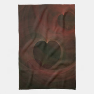 Glowing Hearts Kitchen Towel