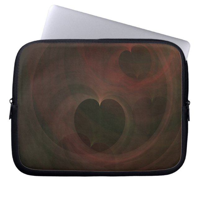 Glowing Hearts Laptop Sleeve (Front)