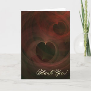 Glowing Hearts Thank You Card