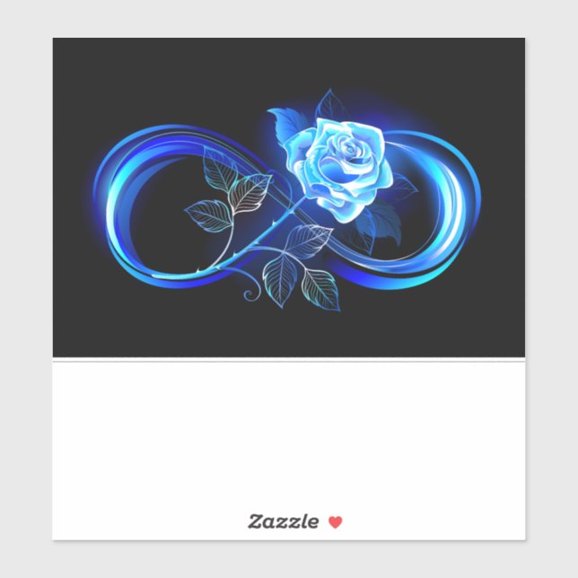 Glowing infinity with blue rose (Sheet)