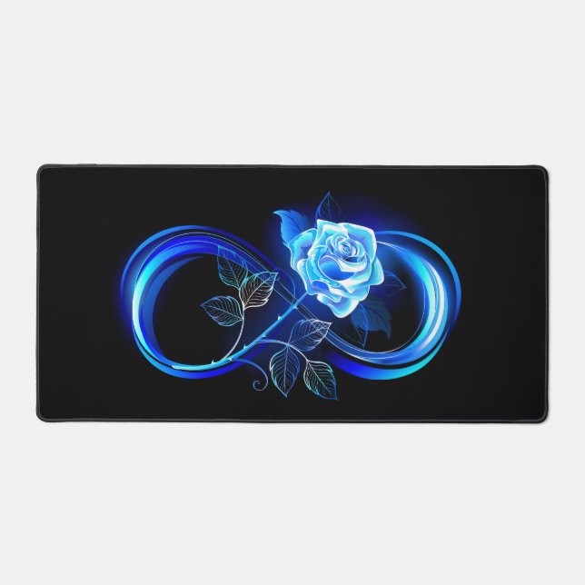Glowing infinity with blue rose (Recto)