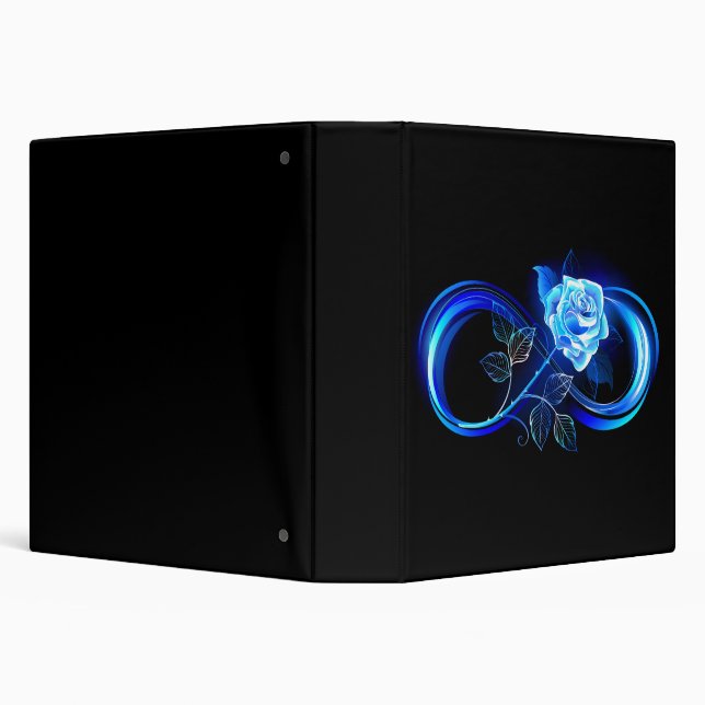 Glowing infinity with blue rose binder (Background)