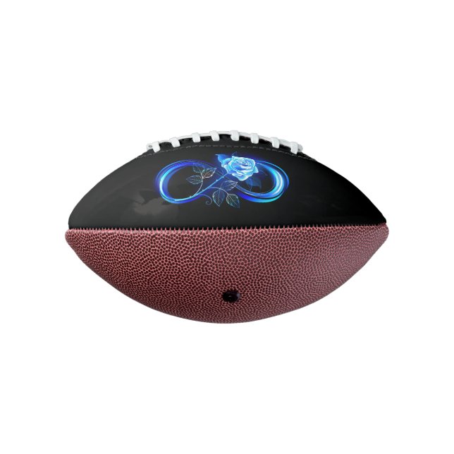 Glowing infinity with blue rose football (Rotated 270)