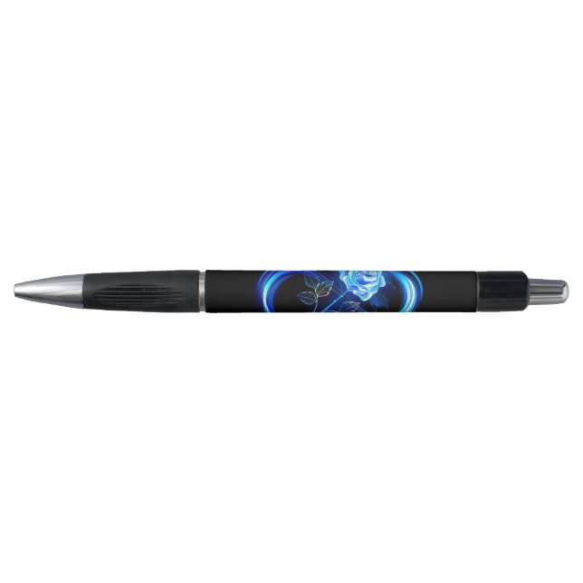 Glowing infinity with blue rose pen (Front)
