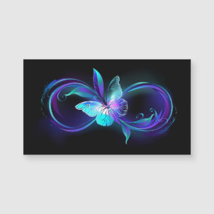 Glowing Infinity with Magic Butterfly