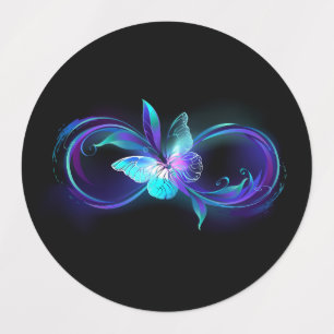 Glowing Infinity with Magic Butterfly