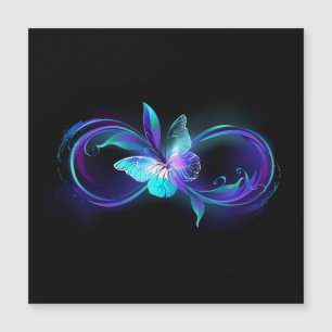 Glowing Infinity with Magic Butterfly