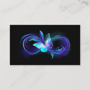 Glowing Infinity with Magic Butterfly Appointment Card