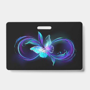 Glowing Infinity with Magic Butterfly Badge