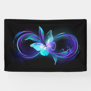 Glowing Infinity with Magic Butterfly Banner