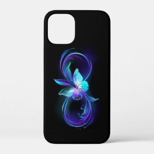 Glowing Infinity with Magic Butterfly iPhone 12 Mini Case