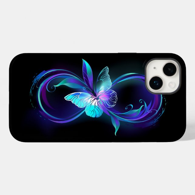 Glowing Infinity with Magic Butterfly Case-Mate iPhone Case (Back (Horizontal))