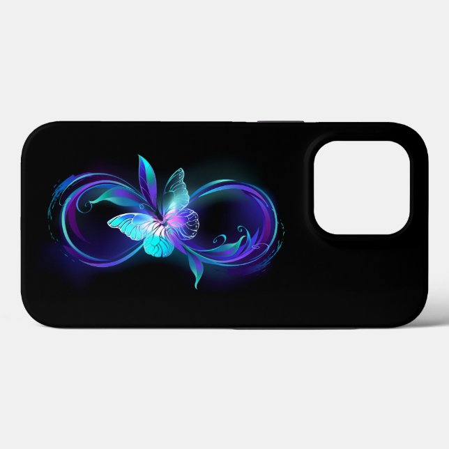 Glowing Infinity with Magic Butterfly Case-Mate iPhone Case (Back (Horizontal))
