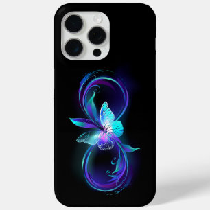 Glowing Infinity with Magic Butterfly iPhone 15 Pro Max Case